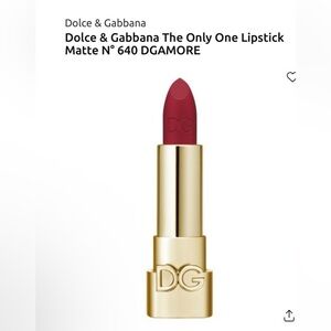 D&G The Only One Lipstick in Deep Red DGAmore #640 without DG Case.